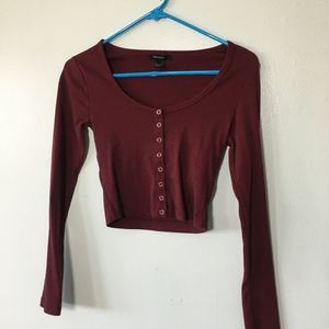 Long sleeve crop top
